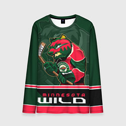 Лонгслив мужской Minnesota Wild, цвет: 3D-принт