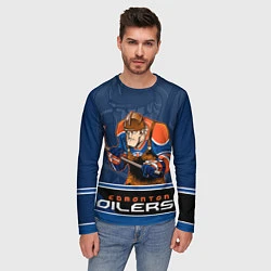 Лонгслив мужской Edmonton Oilers, цвет: 3D-принт — фото 2