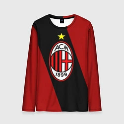 Лонгслив мужской Milan FC: Red Collection, цвет: 3D-принт