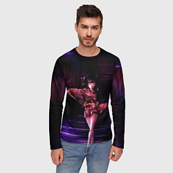 Лонгслив мужской Железная гейша, цвет: 3D-принт — фото 2