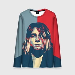 Лонгслив мужской Kurt Cobain, цвет: 3D-принт