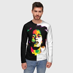 Лонгслив мужской Bob Marley: Colors, цвет: 3D-принт — фото 2