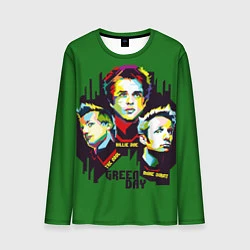 Лонгслив мужской Green Day: Trio, цвет: 3D-принт