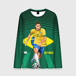 Лонгслив мужской Neymar Brazilian, цвет: 3D-принт