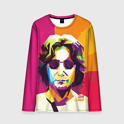 Лонгслив мужской Джон Леннон: фан-арт, цвет: 3D-принт