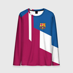 Лонгслив мужской FC Barcelona 2018, цвет: 3D-принт