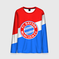 Лонгслив мужской FC Bayern: tricolor, цвет: 3D-принт
