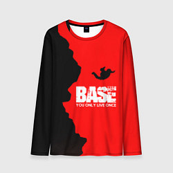 Лонгслив мужской Base Jumping: B&R, цвет: 3D-принт