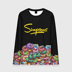 Лонгслив мужской Simpsons Donuts, цвет: 3D-принт