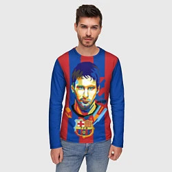 Лонгслив мужской Lionel Messi, цвет: 3D-принт — фото 2