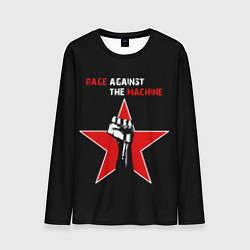 Лонгслив мужской Rage Against the Machine - star, цвет: 3D-принт