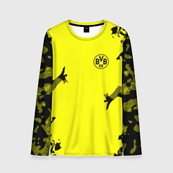 Лонгслив мужской FC Borussia Dortmund: Yellow Original, цвет: 3D-принт