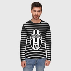 Лонгслив мужской FC Juventus: Black Lines, цвет: 3D-принт — фото 2
