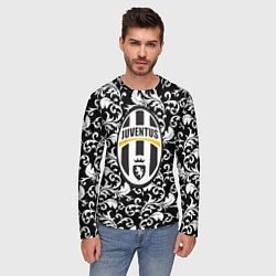 Лонгслив мужской FC Juventus: Floral Logo, цвет: 3D-принт — фото 2