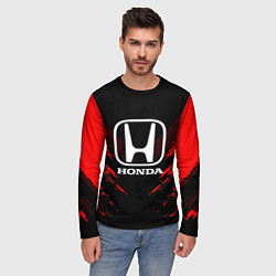 Лонгслив мужской Honda: Red Anger, цвет: 3D-принт — фото 2