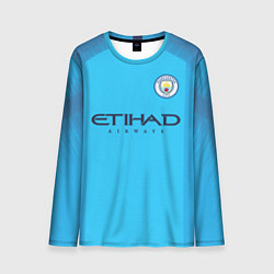 Лонгслив мужской FC Man City: De Bruyne Home 18-19, цвет: 3D-принт