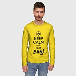 Лонгслив мужской Keep Calm & Heja BVB, цвет: 3D-принт — фото 2