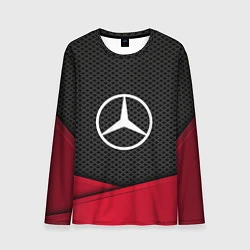 Лонгслив мужской Mercedes Benz: Grey Carbon, цвет: 3D-принт