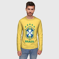 Лонгслив мужской Brazil Team, цвет: 3D-принт — фото 2
