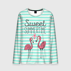 Мужской лонгслив Sweet Summer Flamingo