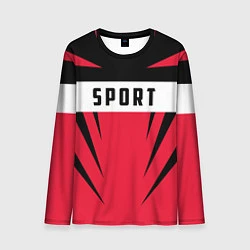 Лонгслив мужской Sport: Red Style, цвет: 3D-принт