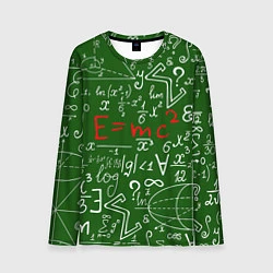 Мужской лонгслив E=mc2: Green Style