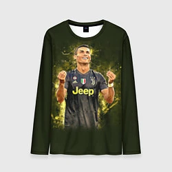 Лонгслив мужской Ronaldo: Juve Sport, цвет: 3D-принт
