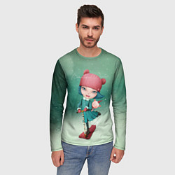 Лонгслив мужской Beautiful Winter, цвет: 3D-принт — фото 2