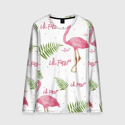 Мужской лонгслив Lil Peep: Pink Flamingo