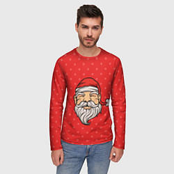 Лонгслив мужской Дед Мороз, цвет: 3D-принт — фото 2