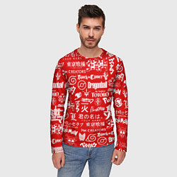 Лонгслив мужской ЛОГО АНИМЕ МУЛЬТФИЛЬМОВ, цвет: 3D-принт — фото 2