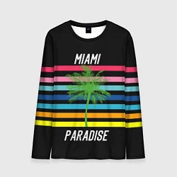 Лонгслив мужской Miami Paradise, цвет: 3D-принт