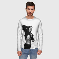 Лонгслив мужской ASAP Rocky: White Fashion, цвет: 3D-принт — фото 2