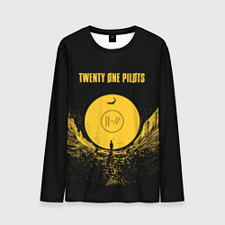 Лонгслив мужской Twenty One Pilots: Yellow Moon, цвет: 3D-принт