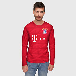Лонгслив мужской FC Bayern: Lewandowski Home 19-20, цвет: 3D-принт — фото 2