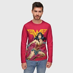 Лонгслив мужской Wonder Woman, цвет: 3D-принт — фото 2