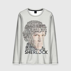 Лонгслив мужской Sherlock, цвет: 3D-принт