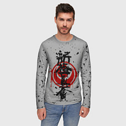 Лонгслив мужской Синкёкусинкай каратэ - до, цвет: 3D-принт — фото 2