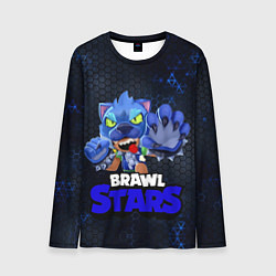 Мужской лонгслив Brawl Stars Blue Hex