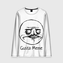 Лонгслив мужской Gusta Meme, цвет: 3D-принт
