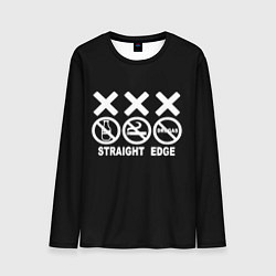 Лонгслив мужской Straight edge, цвет: 3D-принт