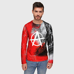 Лонгслив мужской АНАРХИЯ, цвет: 3D-принт — фото 2