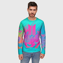 Лонгслив мужской BTS, цвет: 3D-принт — фото 2