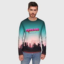 Лонгслив мужской HOTLINE MIAMI, цвет: 3D-принт — фото 2