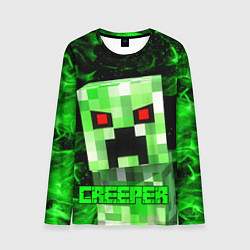 Лонгслив мужской MINECRAFT CREEPER, цвет: 3D-принт