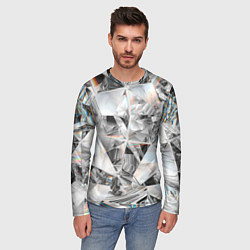 Лонгслив мужской Зеркальный калейдоскоп, цвет: 3D-принт — фото 2
