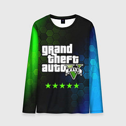 Лонгслив мужской GTA 5 ГТА 5, цвет: 3D-принт