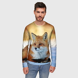 Лонгслив мужской Лиса, цвет: 3D-принт — фото 2