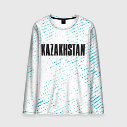 Лонгслив мужской KAZAKHSTAN КАЗАХСТАН, цвет: 3D-принт