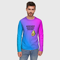 Лонгслив мужской Авокадо, цвет: 3D-принт — фото 2